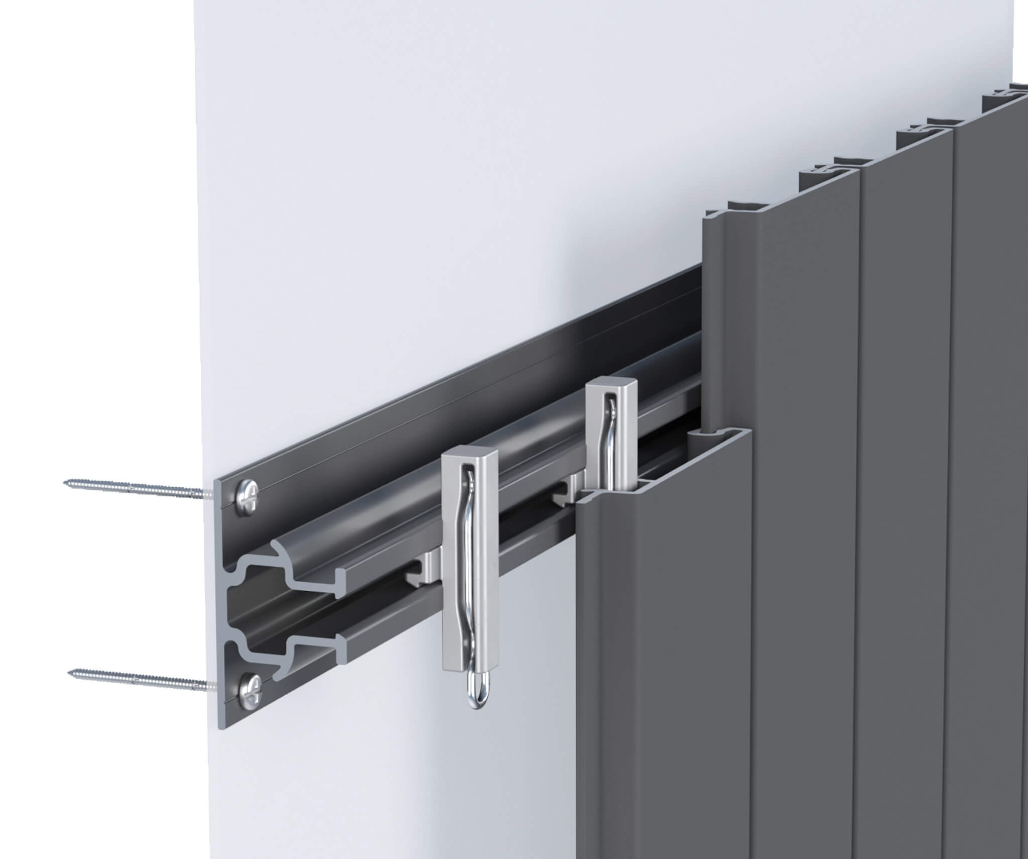 Sculptform Click-on Cladding standard mounting track