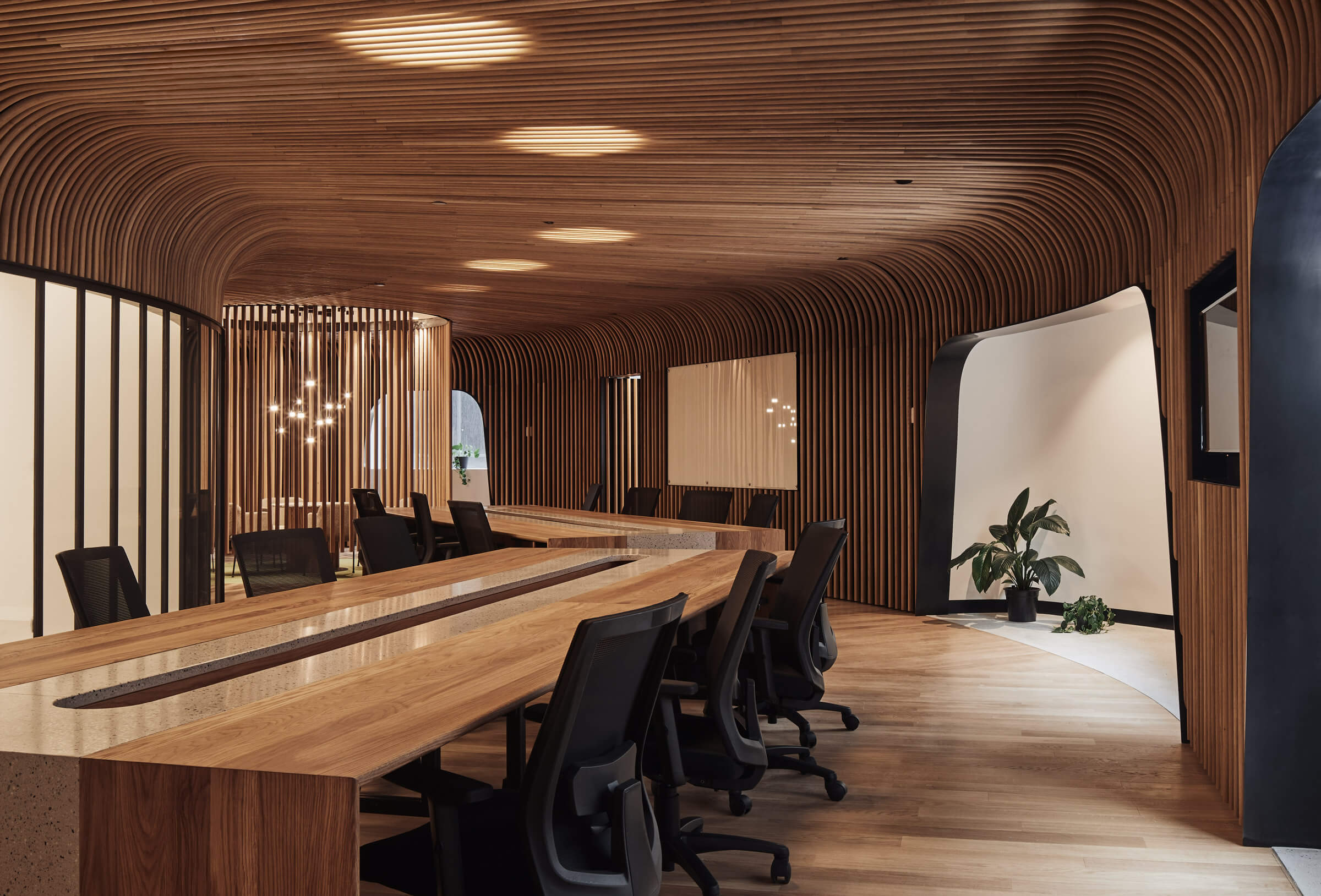 Sculptform Design Studio curved timber